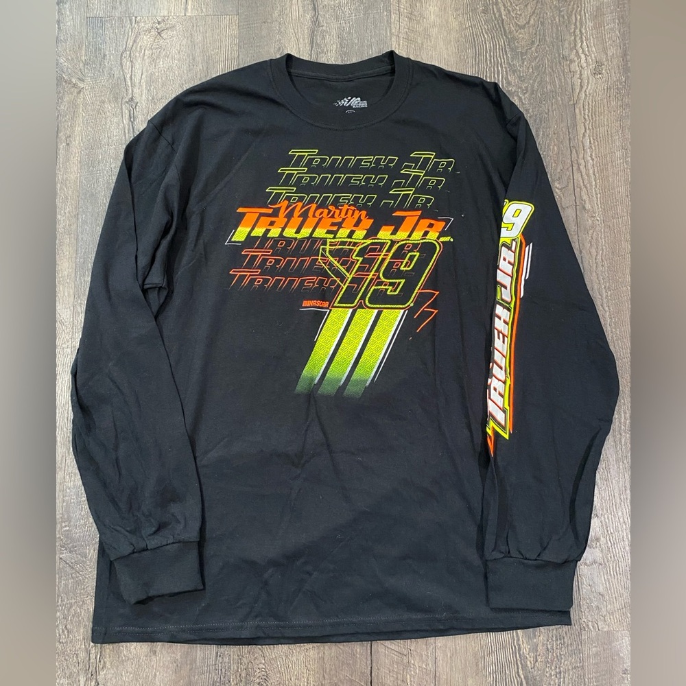 Martin Truex Jr Joe Gibbs Racing Team Collection Logo Car Long Sleeve T-Shirt